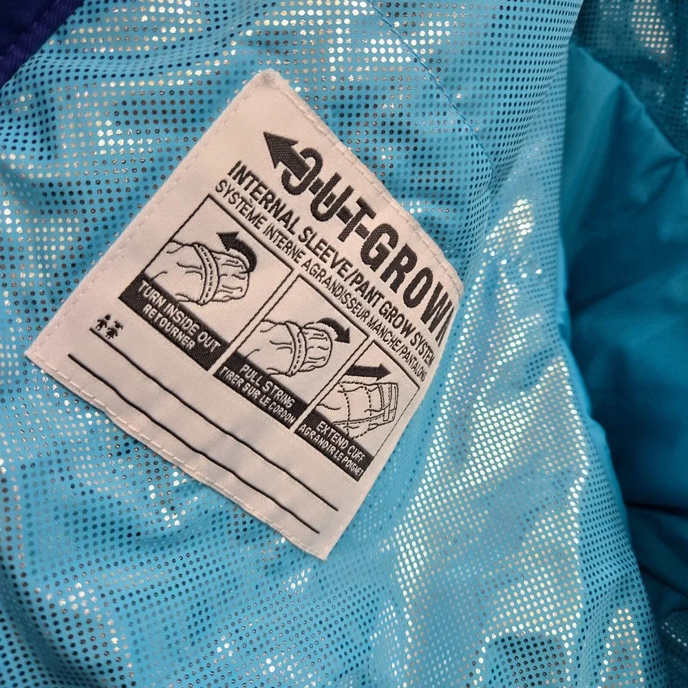 Columbia Boy Jacket XL‎ Blue Hooded Omni Heat Out Grown Pockets Full Zip